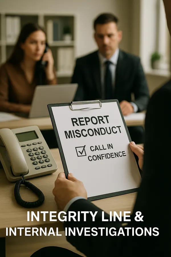 Integrity line & Internal Investigations
